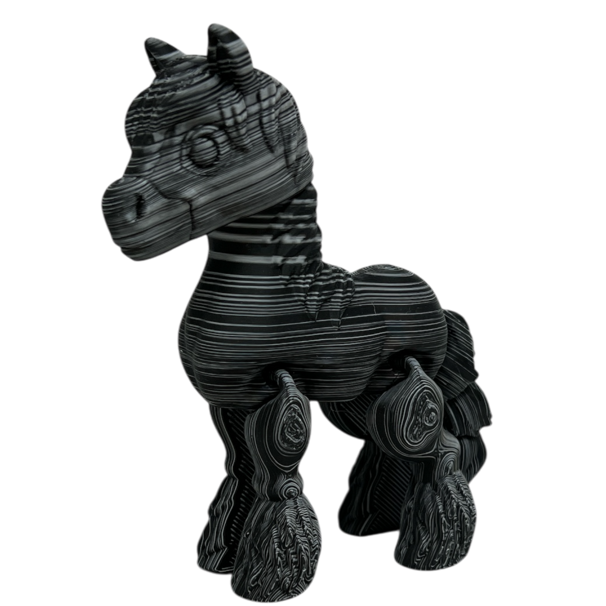 Clyde the Clydesdale - Black and White Color
