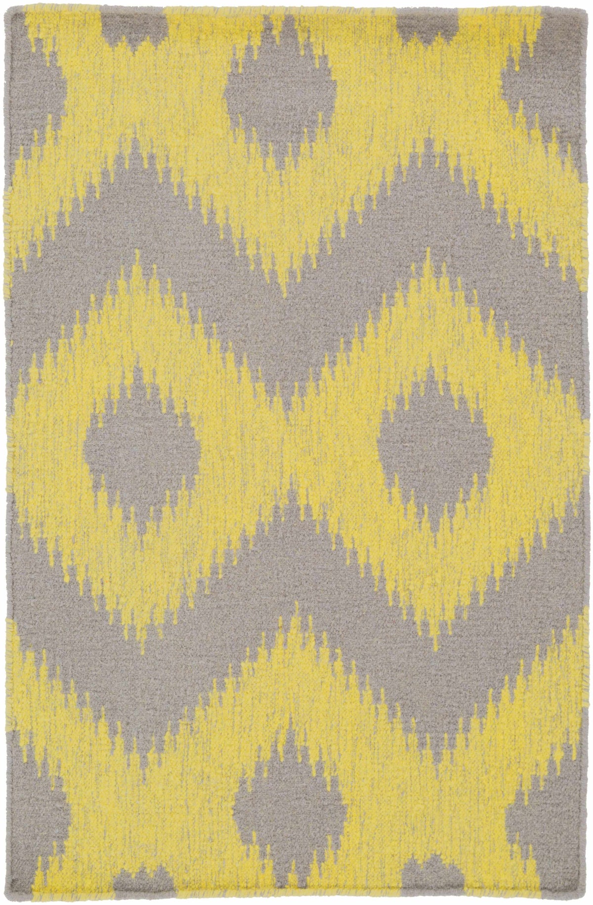 Oradell Yellow Ikat Wool Rug - Clearance