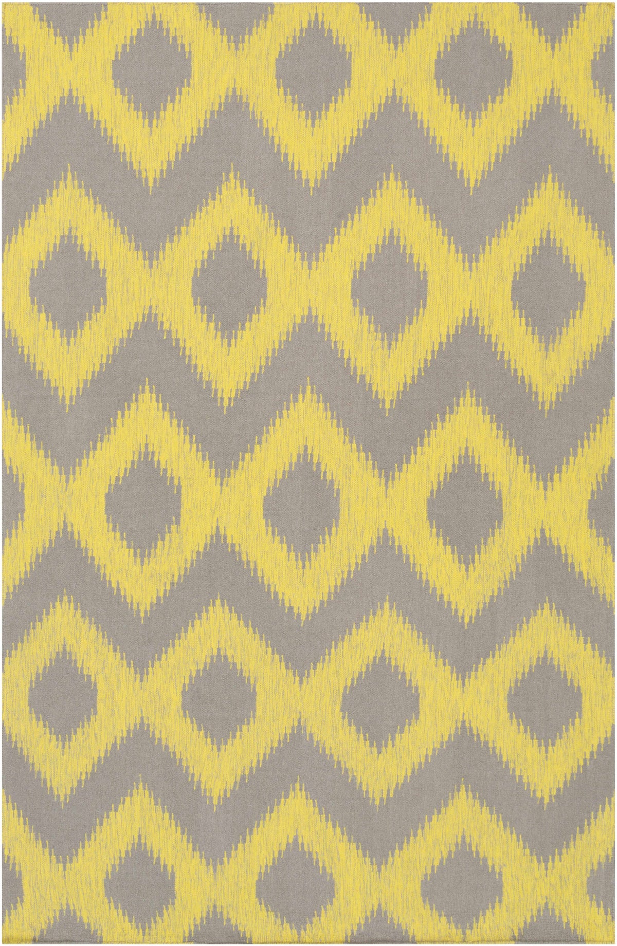 Oradell Yellow Ikat Wool Rug - Clearance