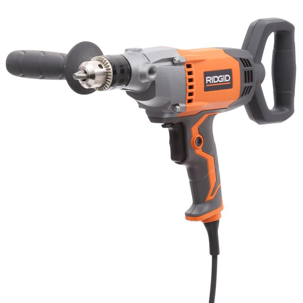 Open Box - RIDGID 9 Amp Corded 1/2 in. Spade Handle Mud Mixer