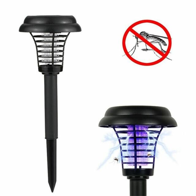 Solar LED Garden Pathway Light with Built-in Bug Zapper