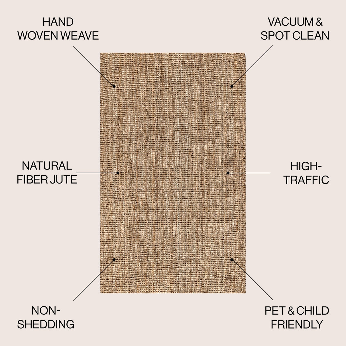 Pata Hand Woven Chunky Jute Area Rug - Tuesday Morning - Area Rugs