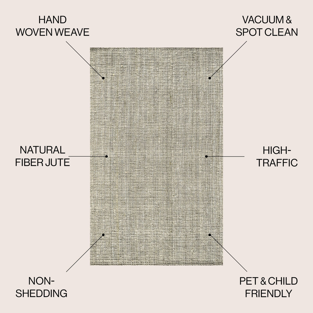 Pata Hand Woven Chunky Jute Area Rug - Tuesday Morning - Area Rugs