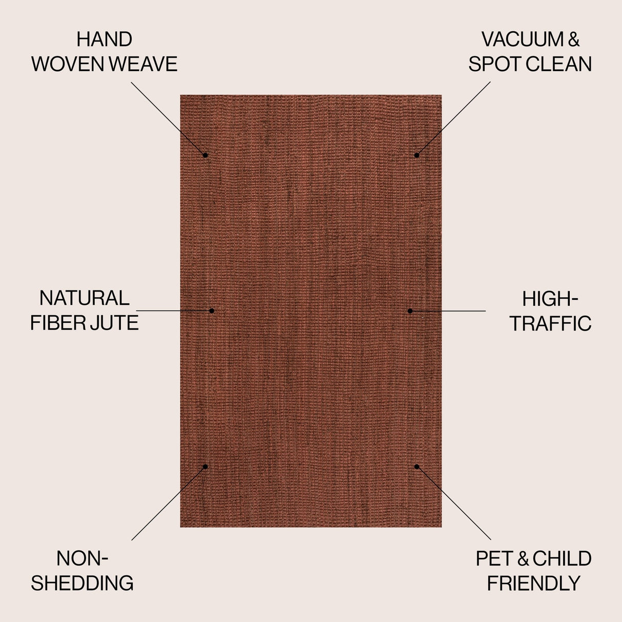 Pata Hand Woven Chunky Jute Area Rug - Tuesday Morning - Area Rugs