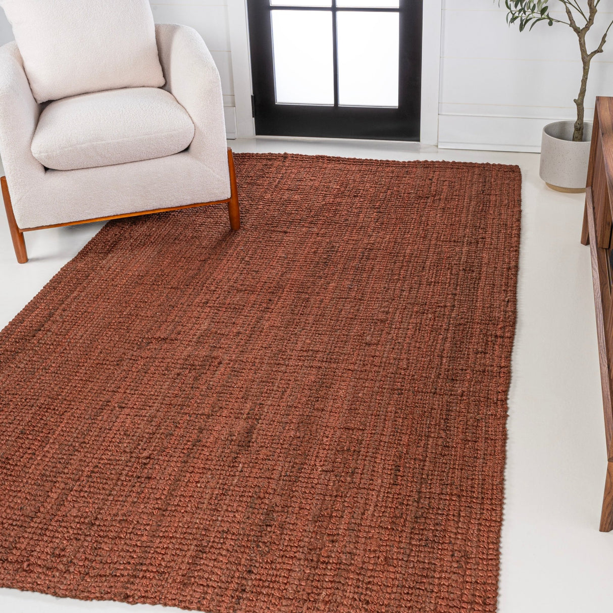 Pata Hand Woven Chunky Jute Area Rug - Tuesday Morning - Area Rugs