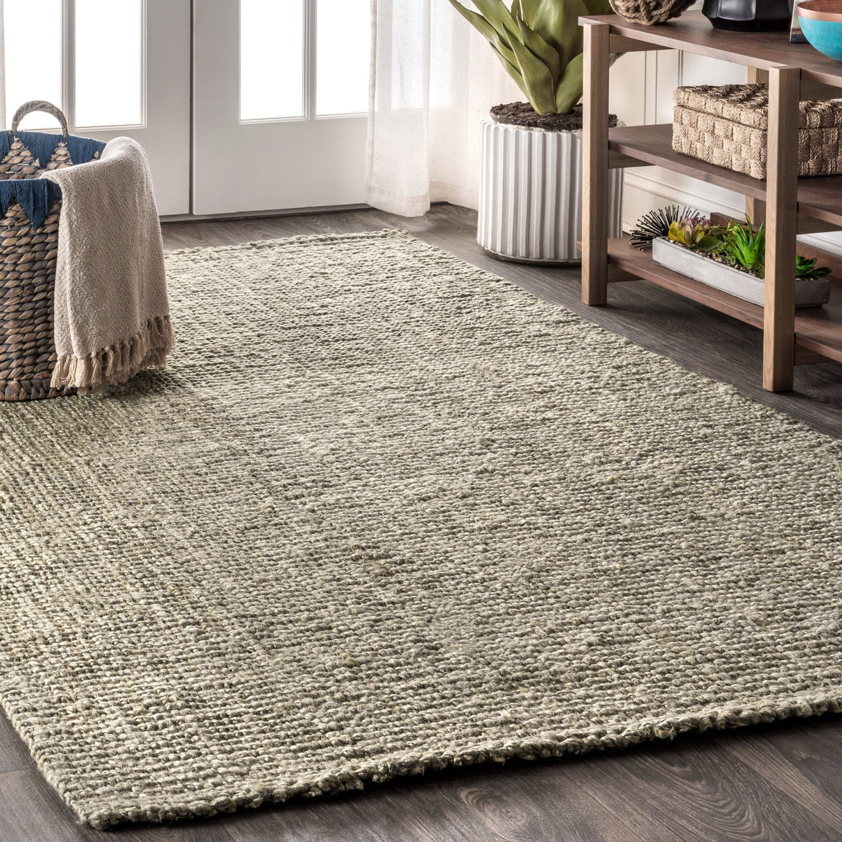 Pata Hand Woven Chunky Jute Area Rug - Tuesday Morning - Area Rugs