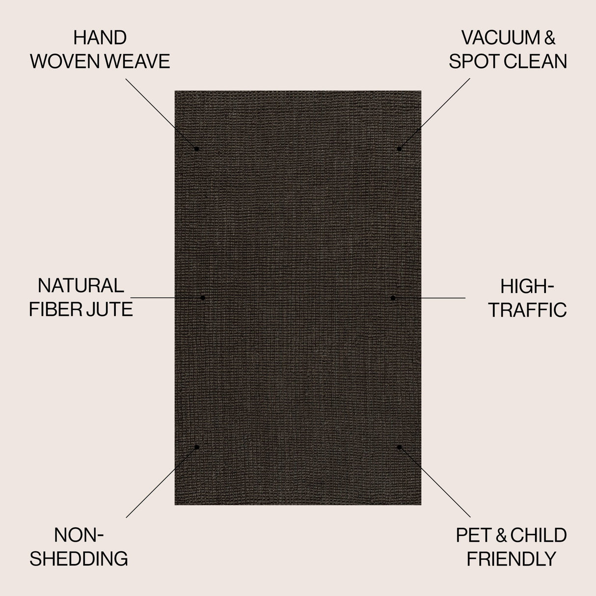 Pata Hand Woven Chunky Jute Area Rug - Tuesday Morning - Area Rugs