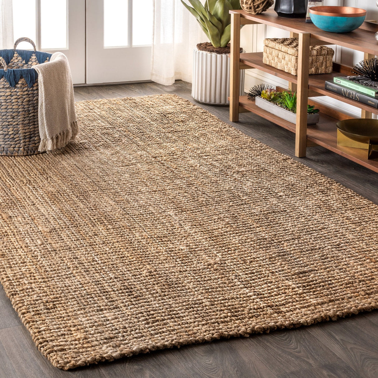 Pata Hand Woven Chunky Jute Area Rug - Tuesday Morning - Area Rugs