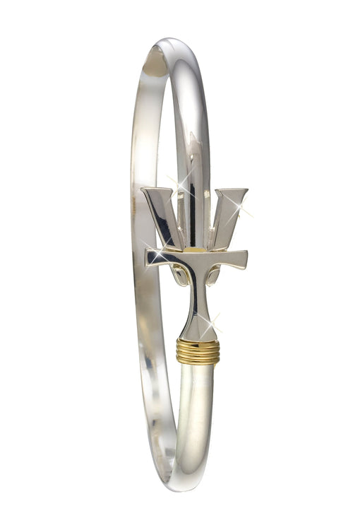 Vermont Hook Bracelet Silver - 4mm Band - 6 Inch