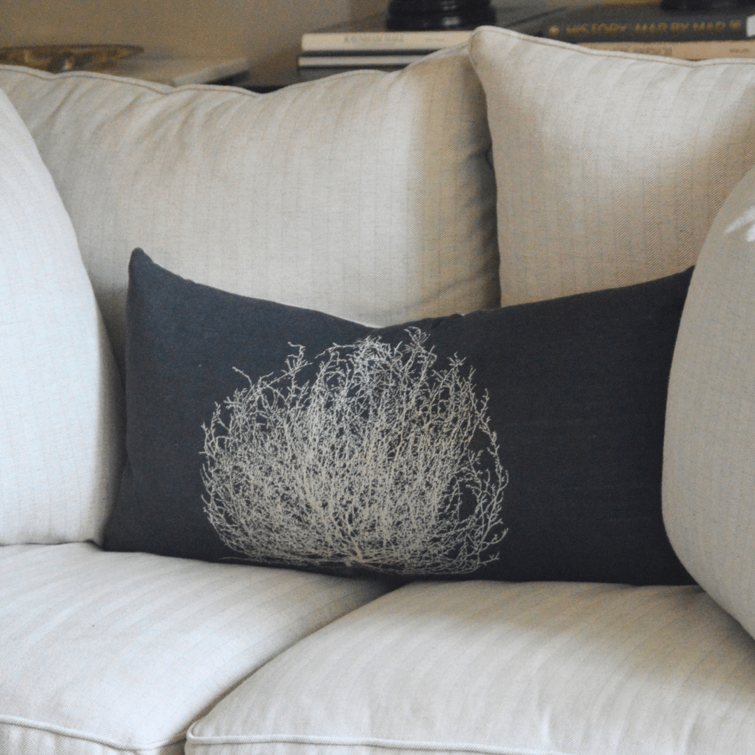 Peacock Alley Reversible Wool Throw Pillow 14 X 30 Tumbleweed Pattern - Tuesday Morning - Throw Pillows