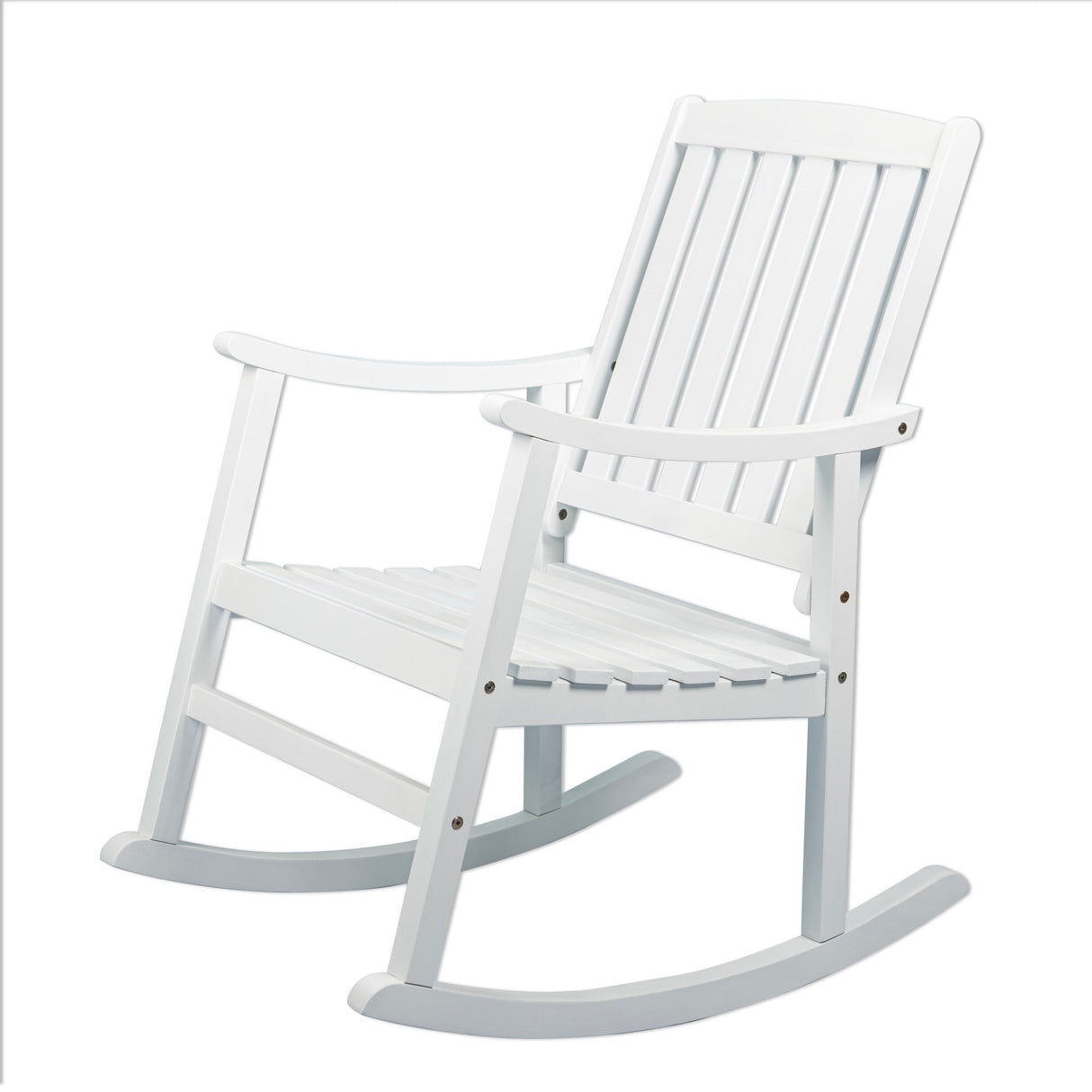 Penny Classic Slat - Back Support Acacia Wood Patio Outdoor Rocking Chair - Tuesday Morning - Outdoor Chairs