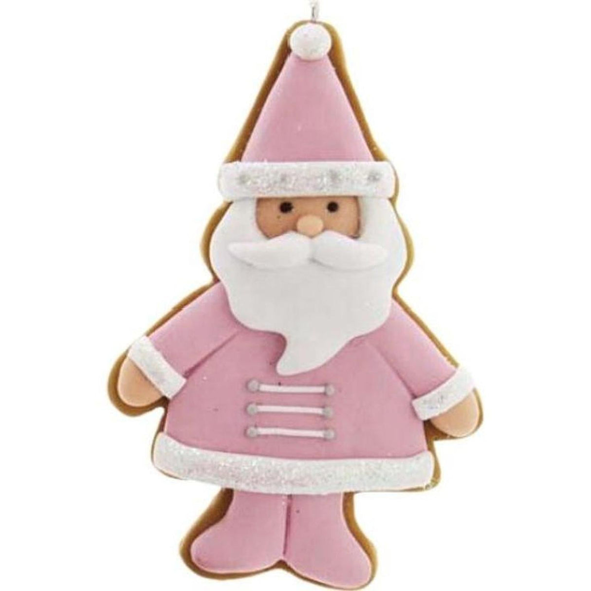 Pink White Holiday Ornaments