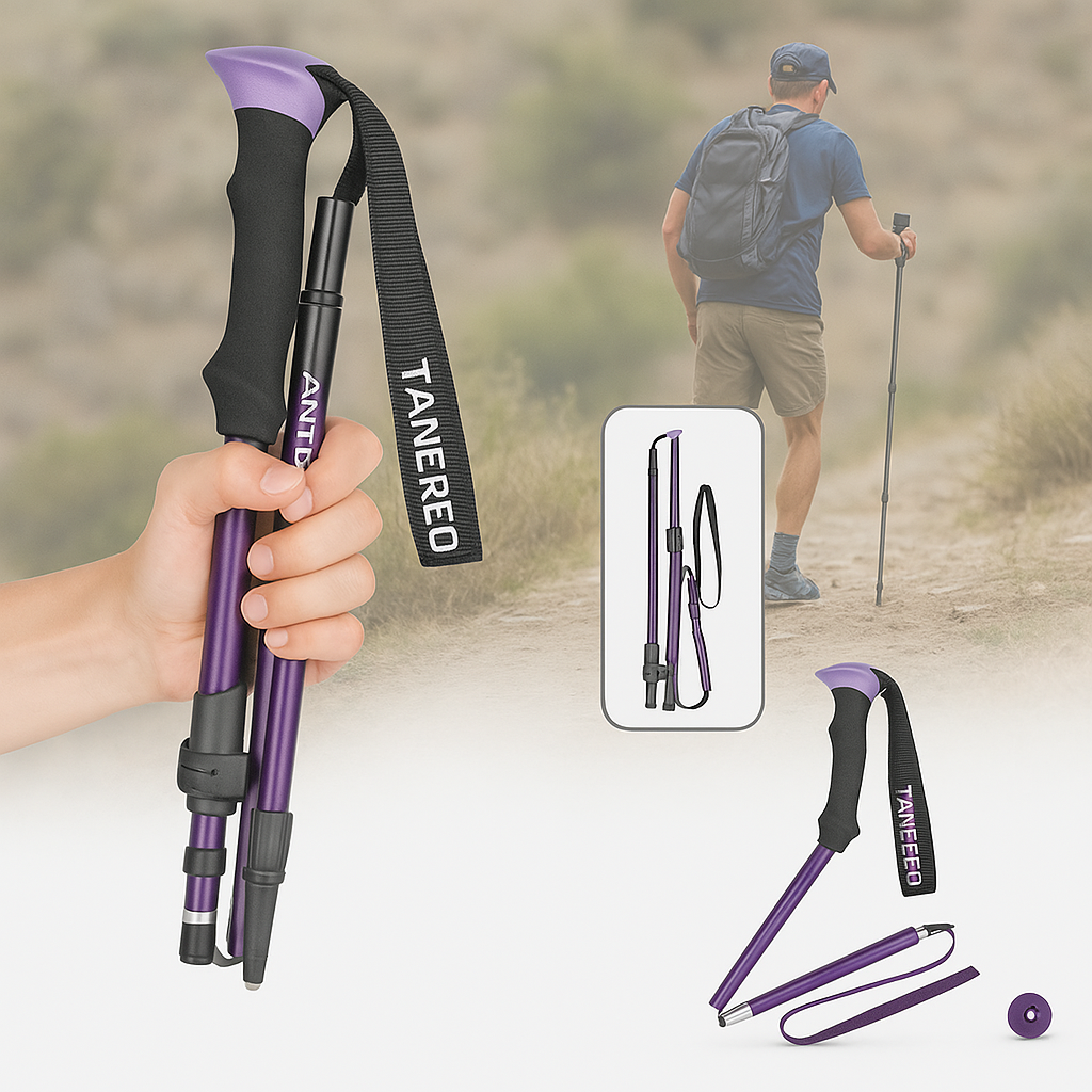 Adjustable Foldable Hiking Poles 110–135cm Trekking Sticks