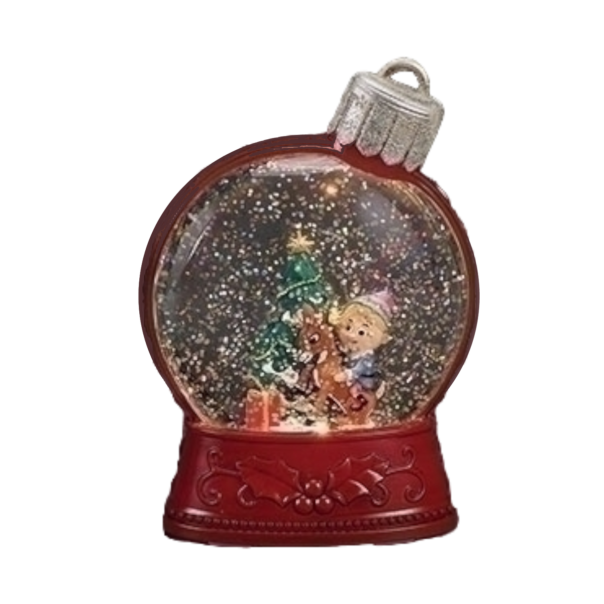 Lighted Rudolph Shimmer Ornament - Hermie