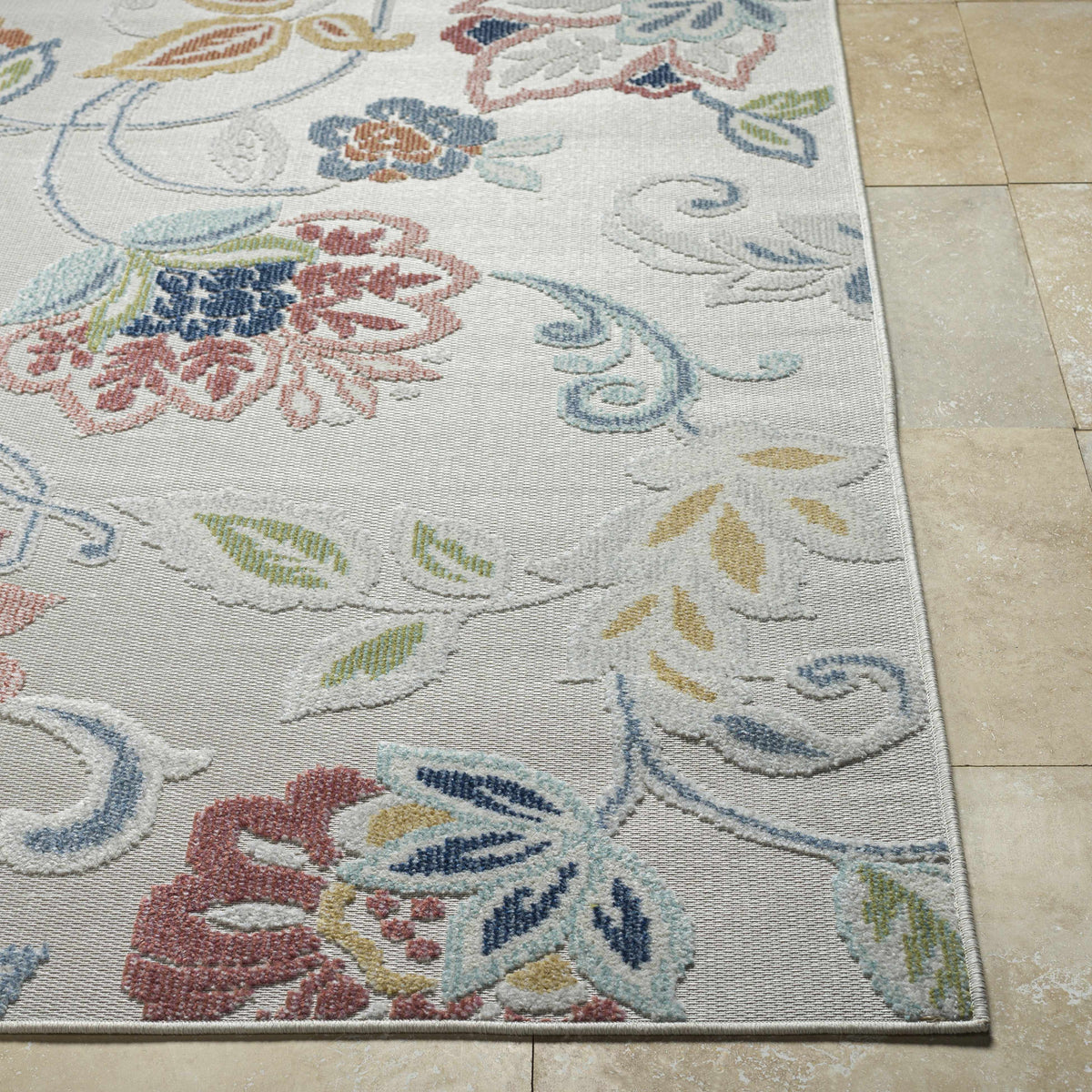 Piers Light Slate Area Rug