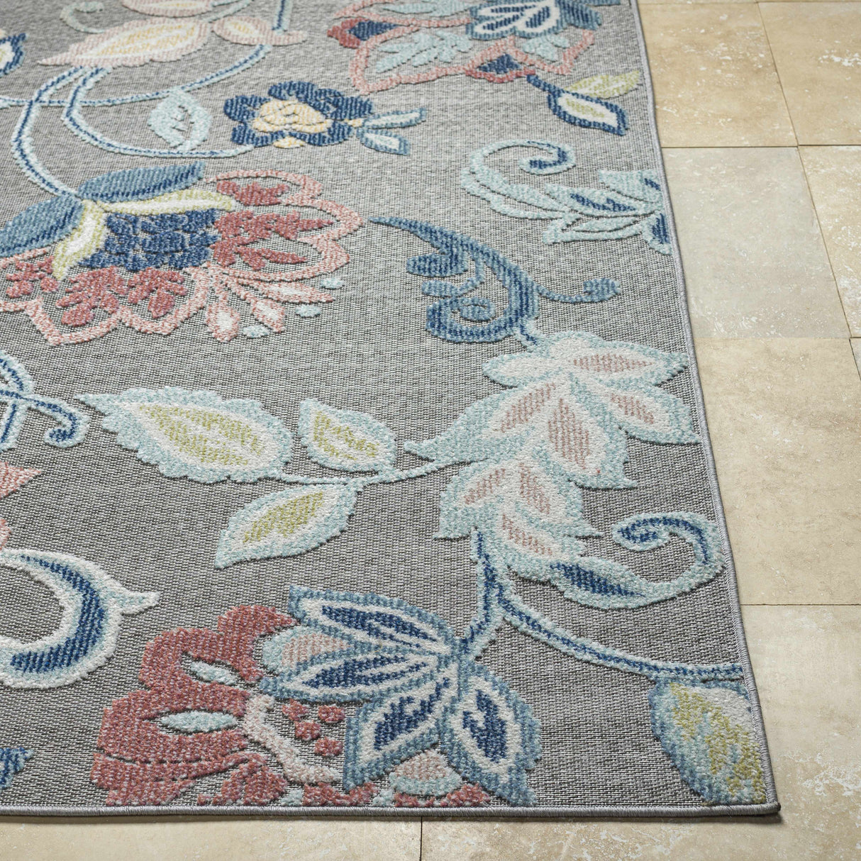 Piers Gray Area Rug