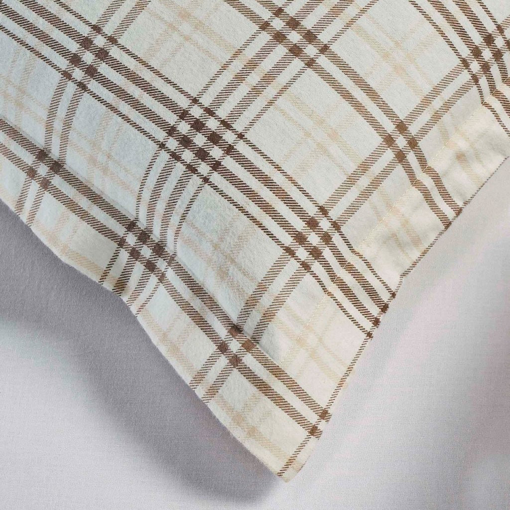 Plaid Flannel Cotton Classic Modern Farmhouse Duvet Cover Set - Duvet Cover Set by Superior Brand