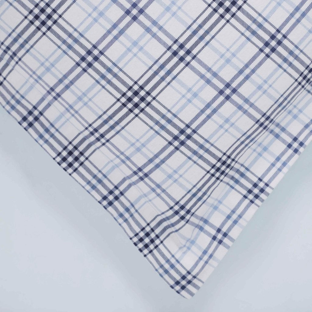 Plaid Flannel Cotton Classic Modern Farmhouse Duvet Cover Set - Duvet Cover Set by Superior Brand