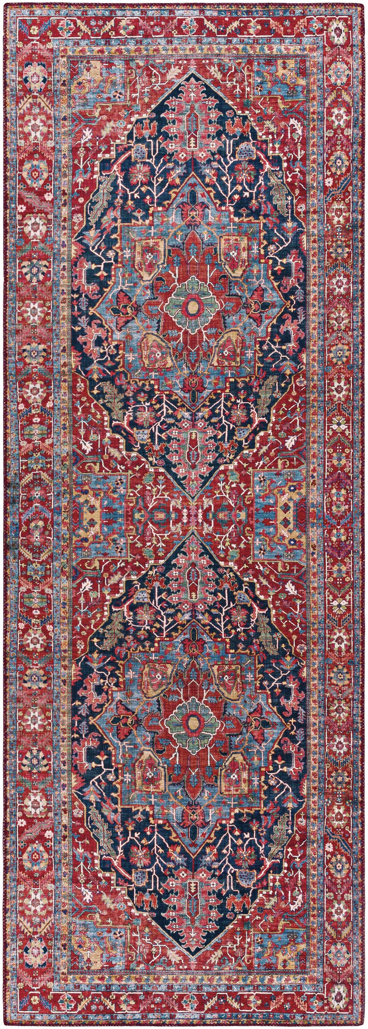 Pauline Red Medallion Performance Rug