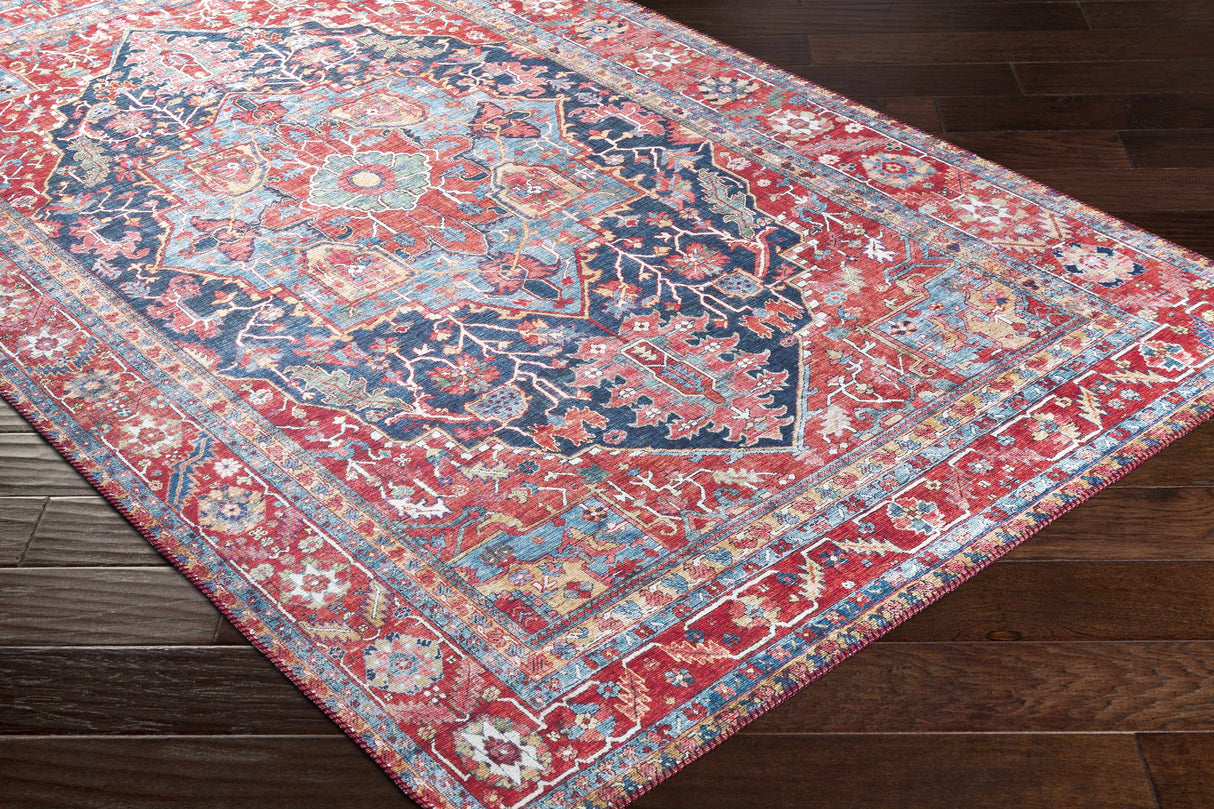 Pauline Red Medallion Performance Rug