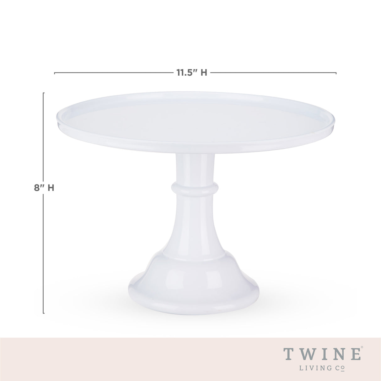 White melamine cake stand by twine living