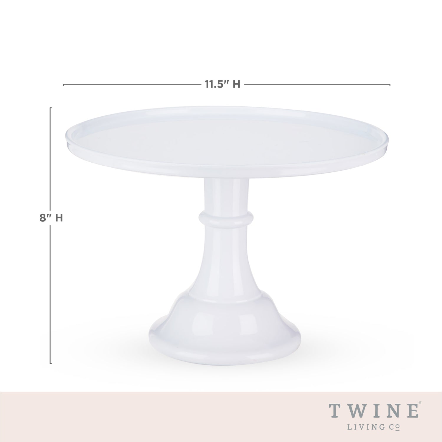 White melamine cake stand by twine living