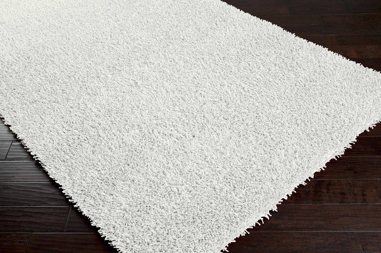 Browder 3x4 Solid Cream Shag Rug - Clearance