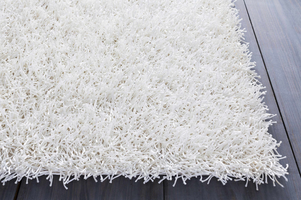 Browder 3x4 Solid Cream Shag Rug - Clearance