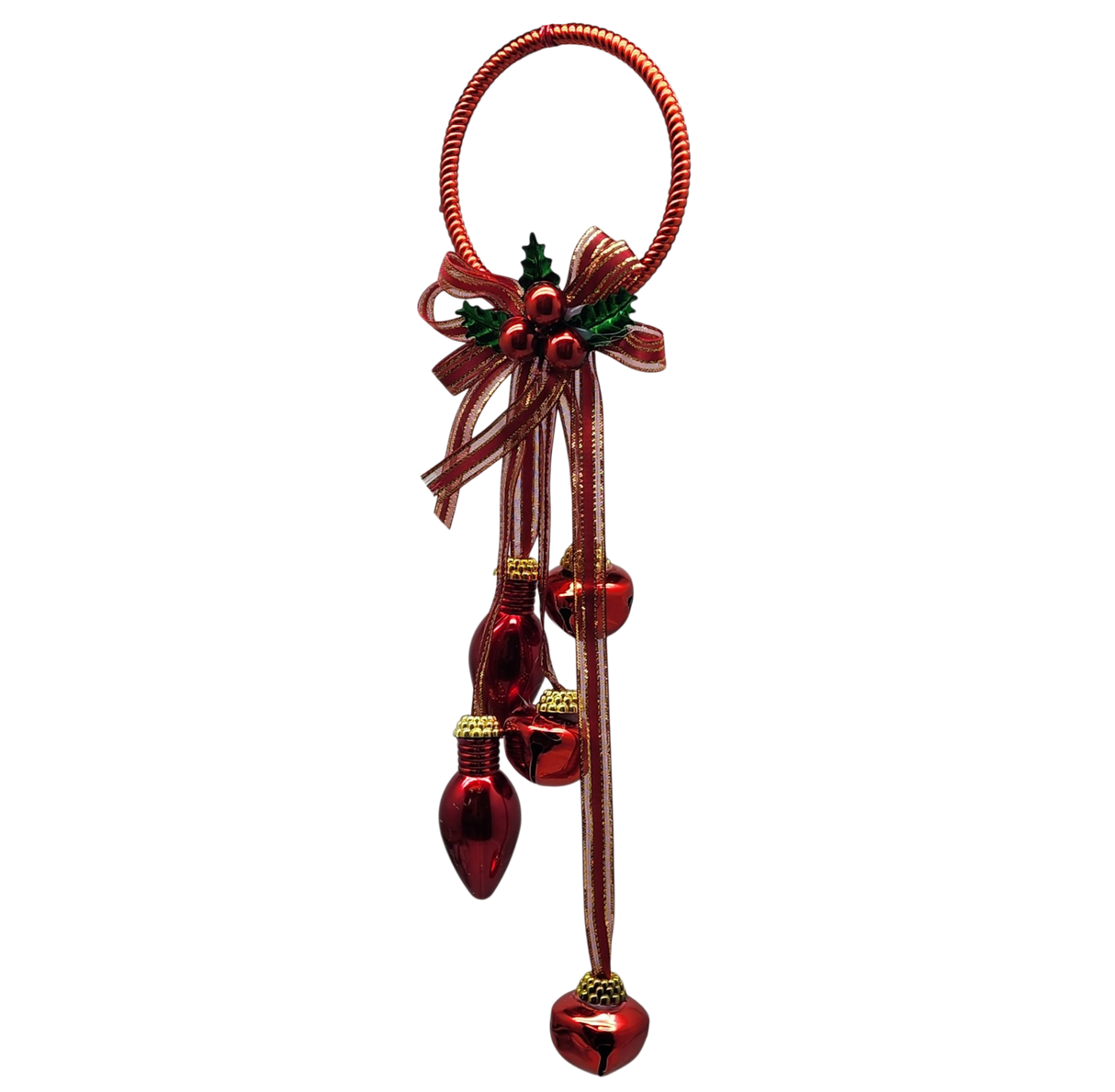 Jingle Bell Door Hanger - Red