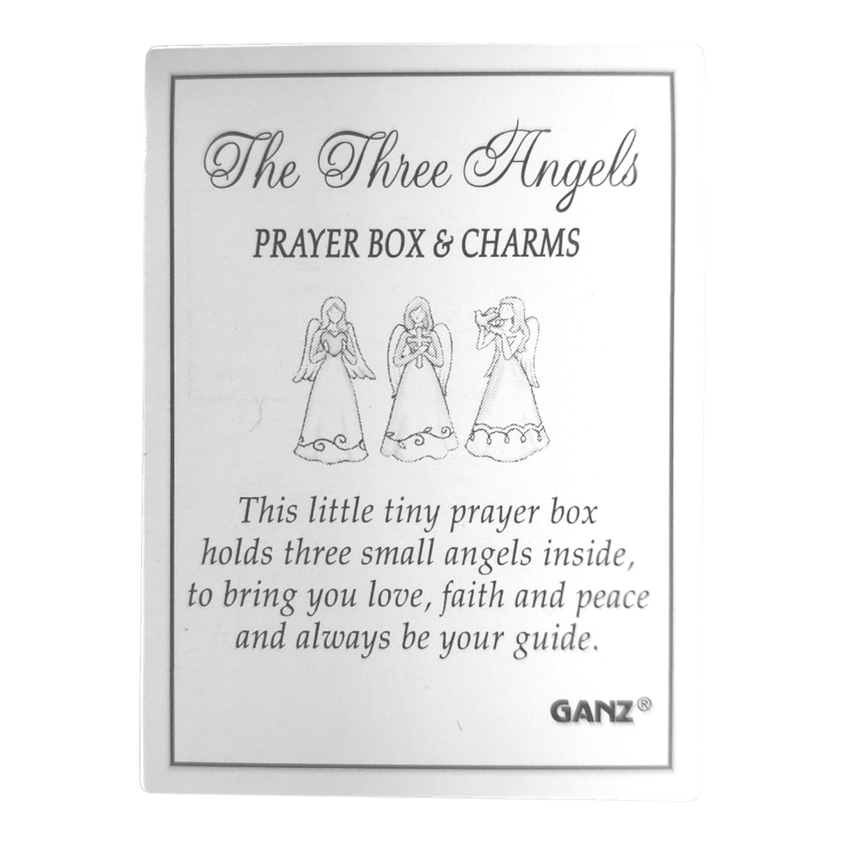 The Three Angels Prayer Box Charm
