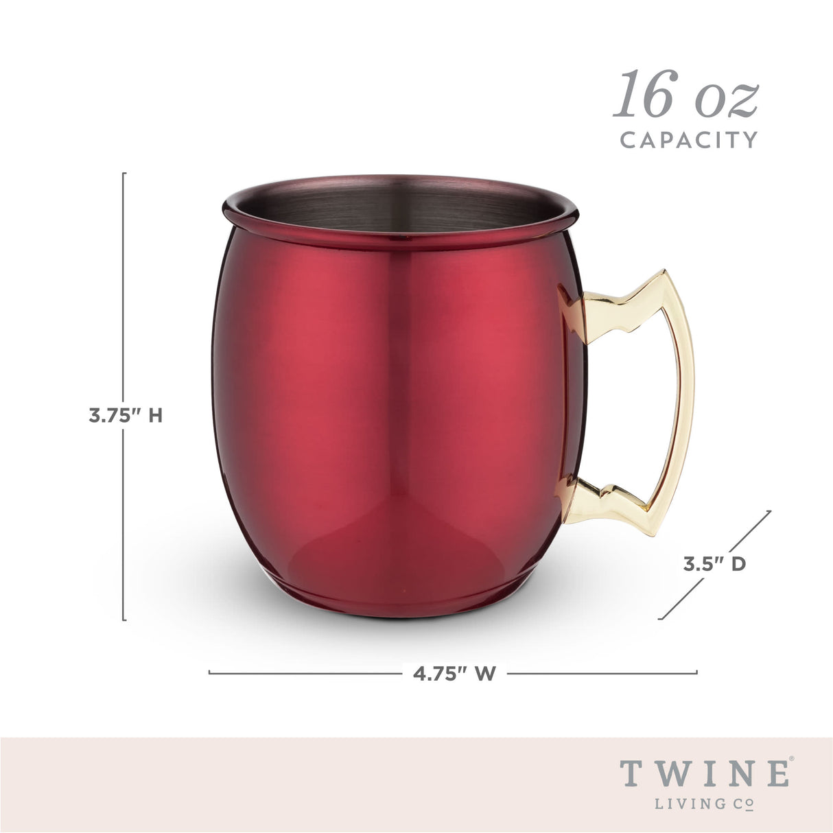 Red moscow mule mug by twine®