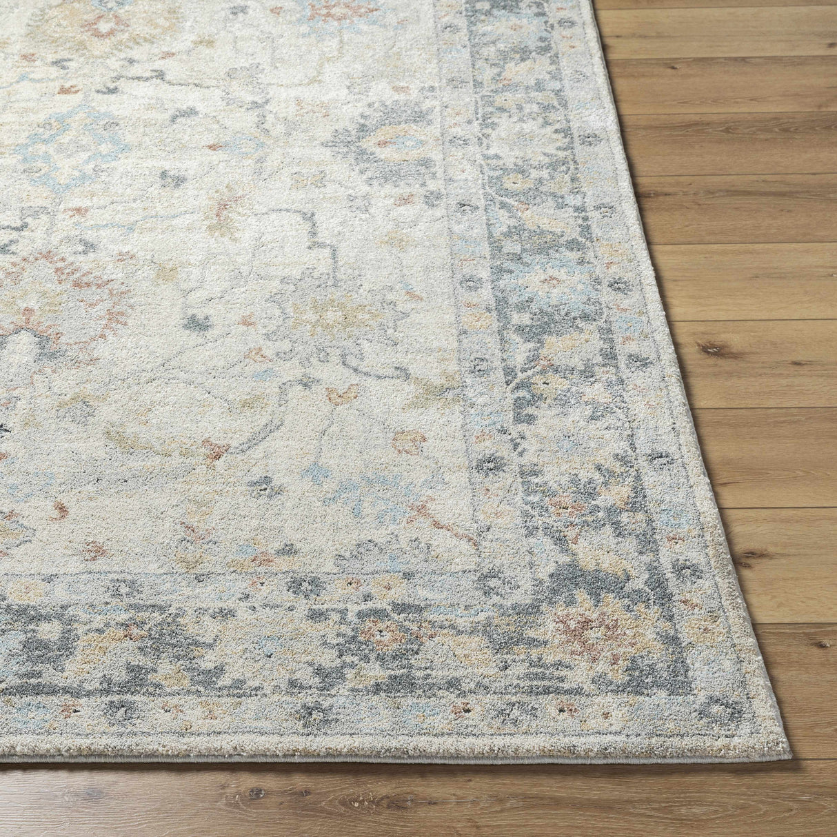 Ahmaud Beige & Light Gray Thick Lu x e Area Rug