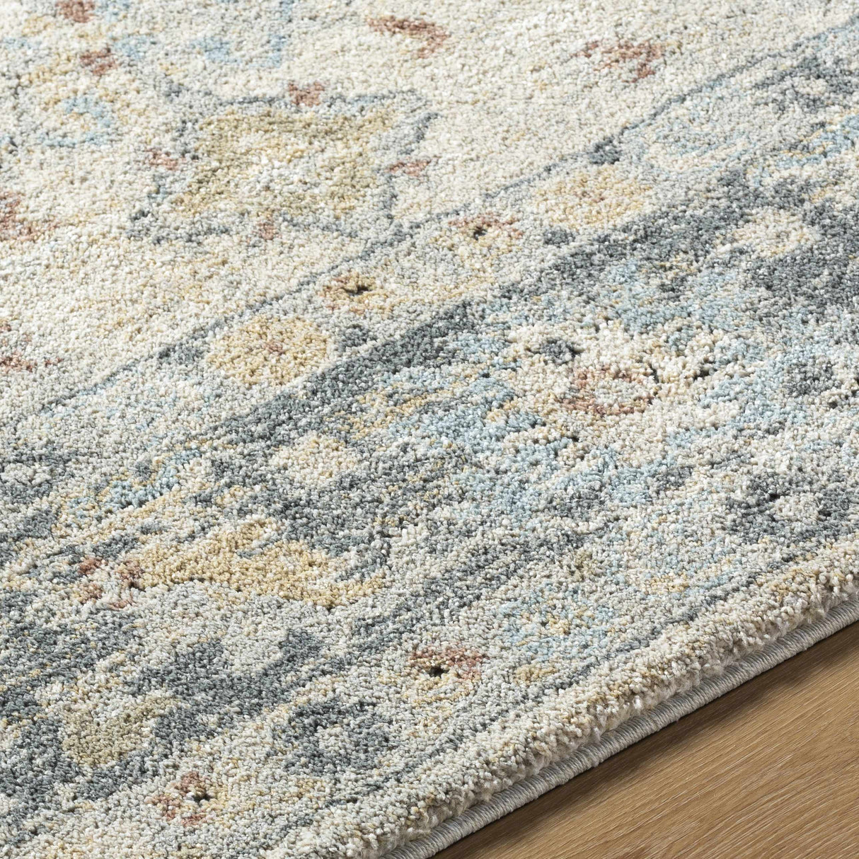 Ahmaud Beige & Light Gray Thick Lu x e Area Rug