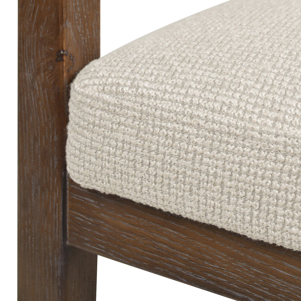 Pyrla 26" Upholstered Counter Stool with Curved Cane Back and Wood Legs