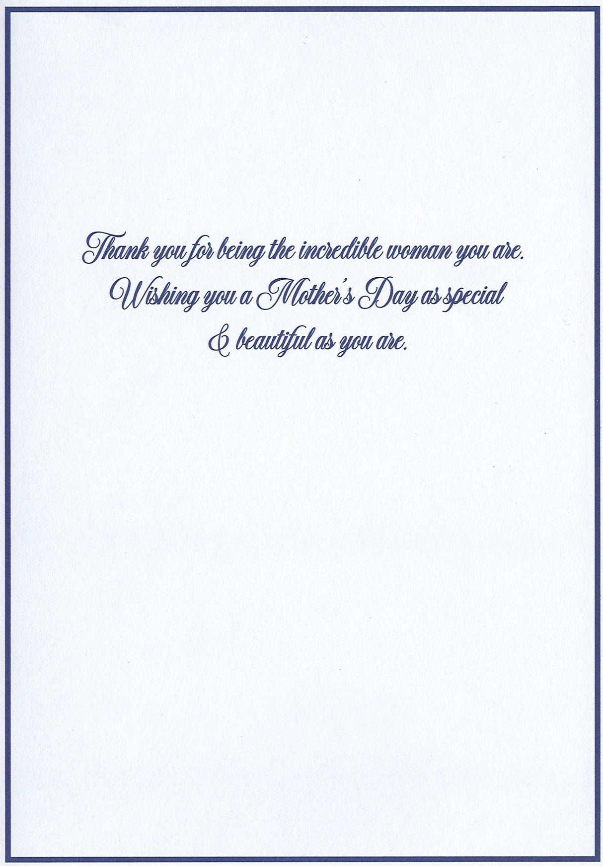 Blue Willow Filigree - Mother's Day Card