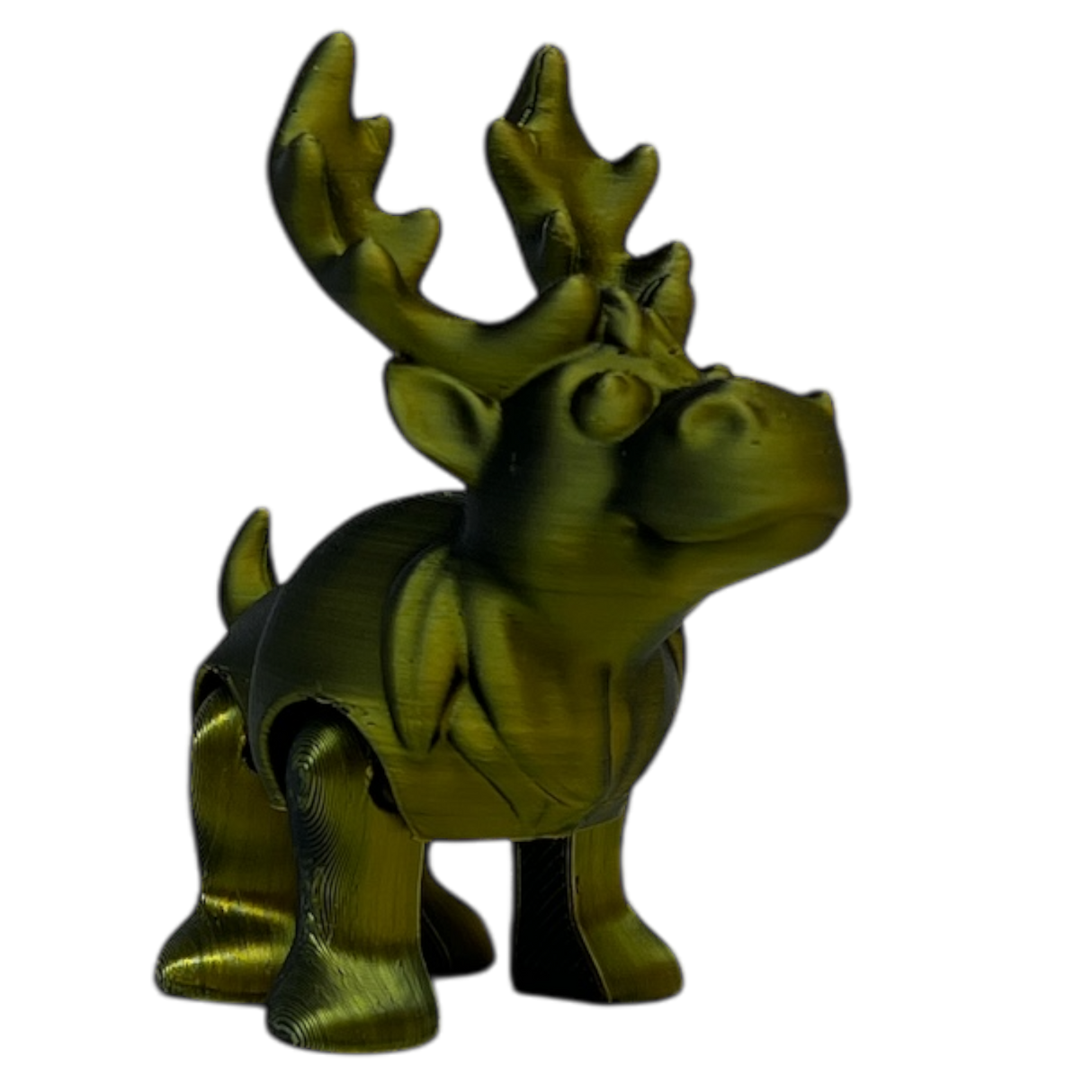 Bruce The Moose - Metallic Gold Color