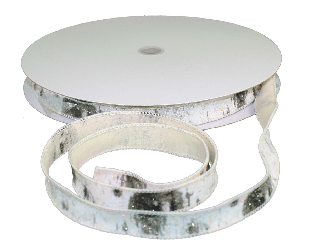 Narrow Width Birch Wire Ribbon - 1 Yard