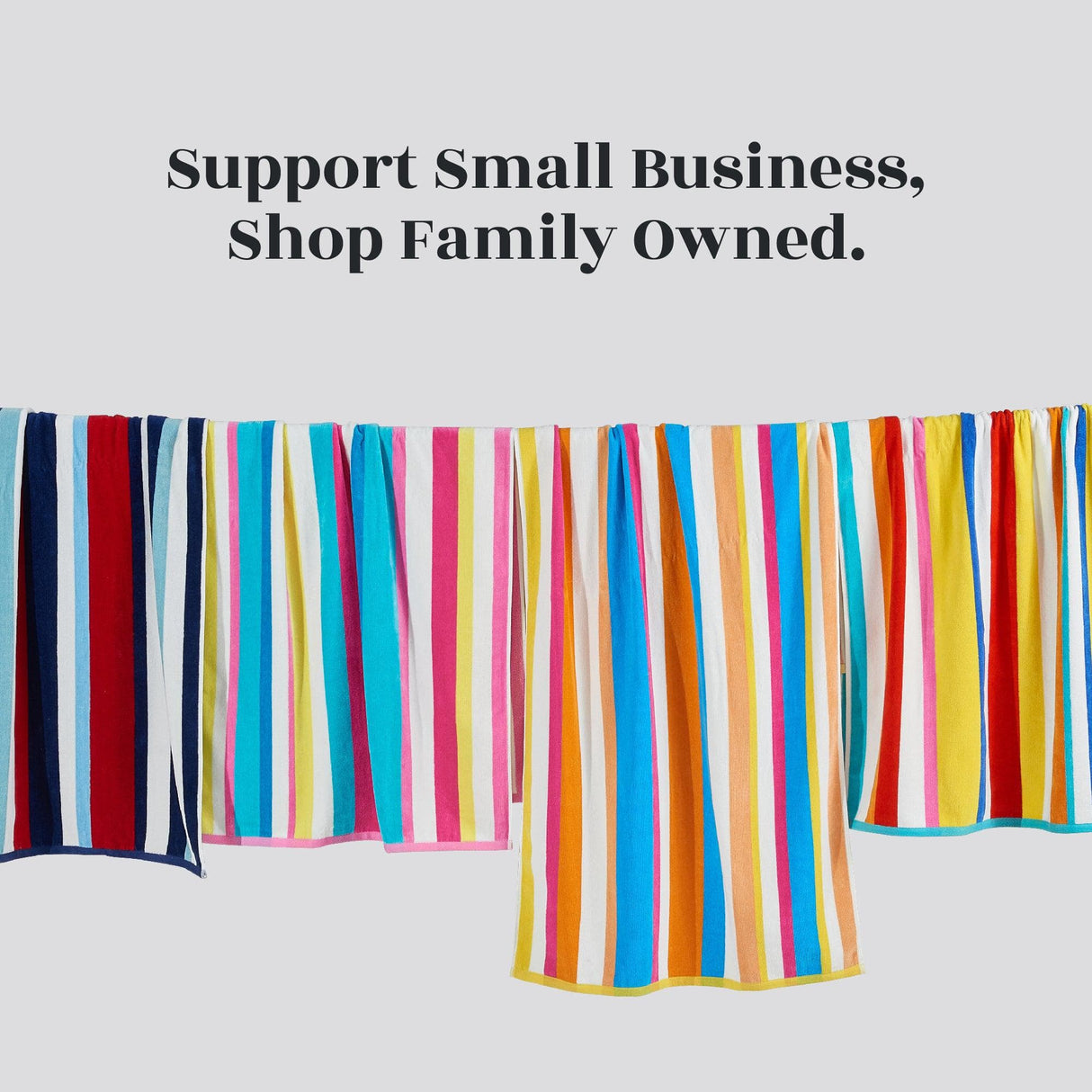 Cotton Velour Cabana Stripe Beach Towel - Novia Collection