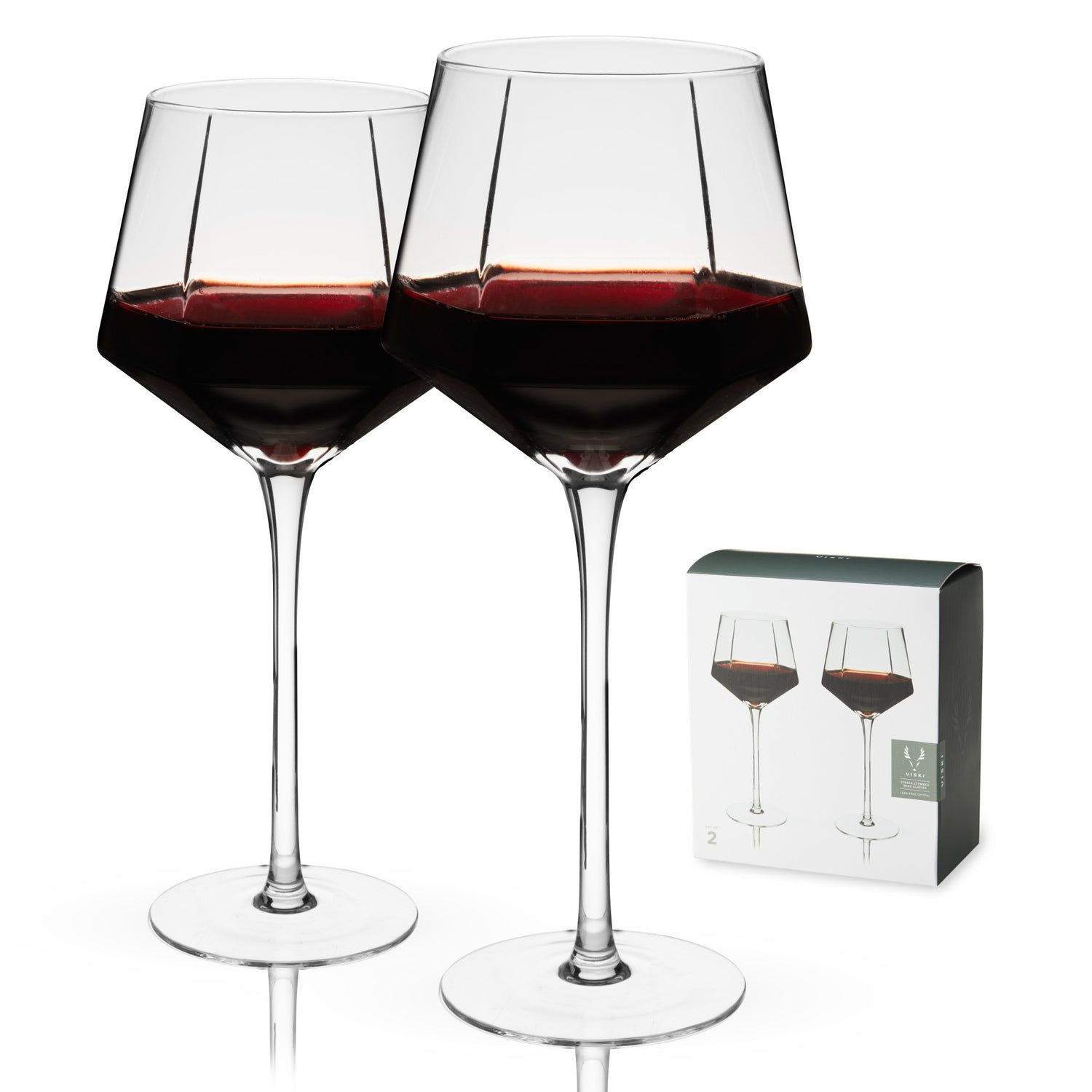 Seneca crystal wine glasses viski®