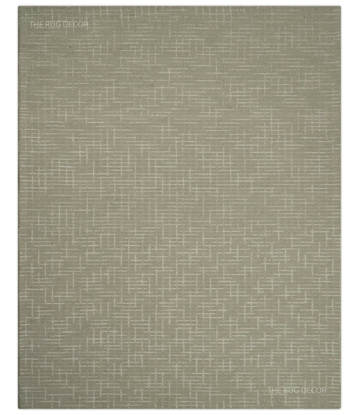 Quick Ship 8x10, 9x12 Beige Contemporary Hand Tufted Wool Rug