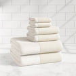 Cotton-Linen-Like-Border-6-Piece-Towel-Set-Priya-Collection-Bath-Towels-&-Washcloths