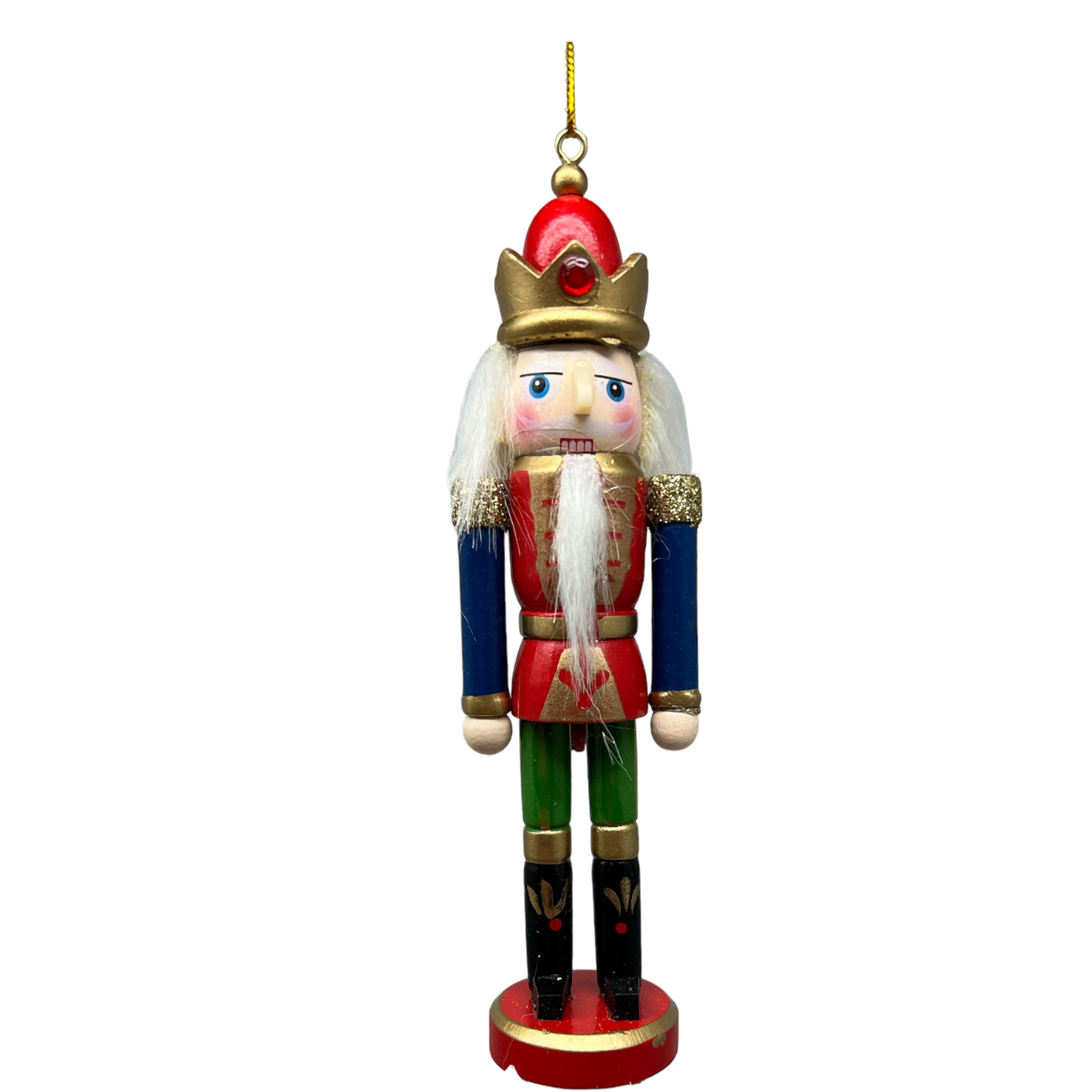 Wooden Nutcracker Ornament - King