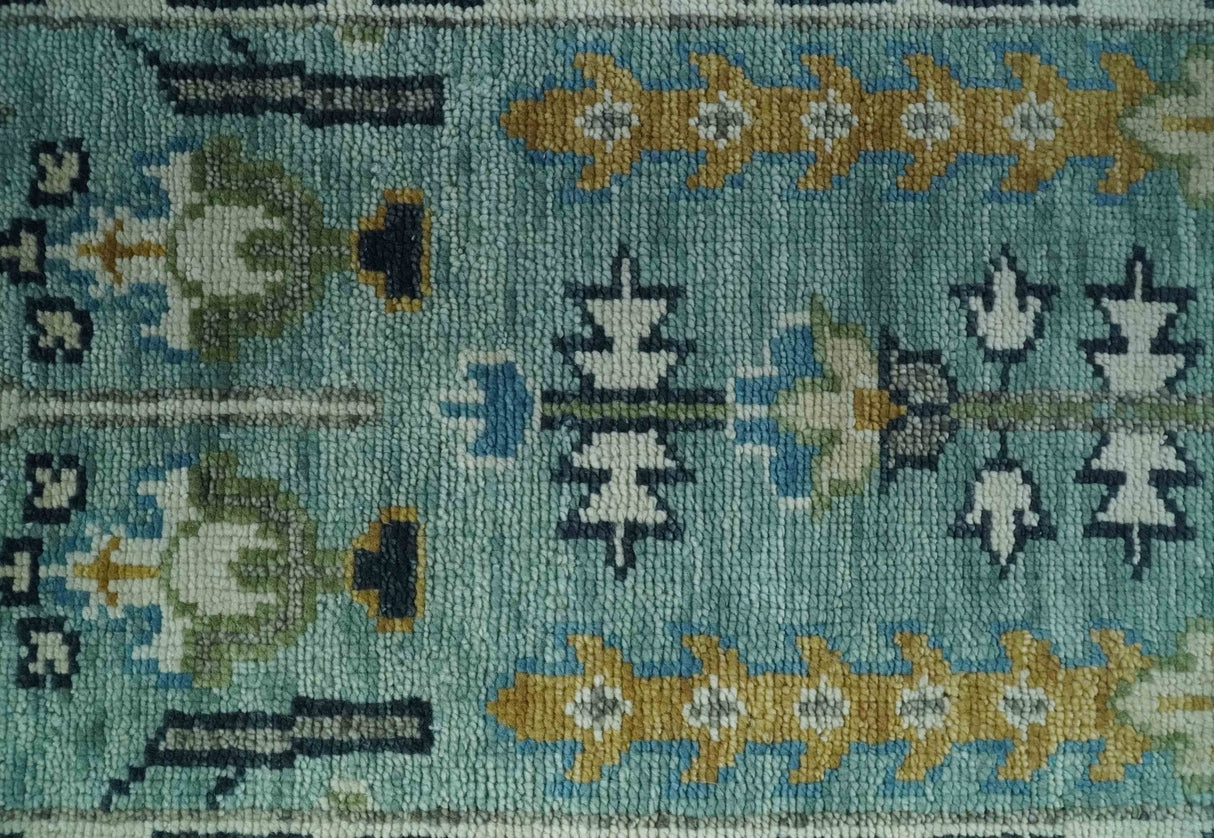 Ready to Ship 2.6x6 Green and Ivory Tree of life Hand Knotted Wool Area Rug
