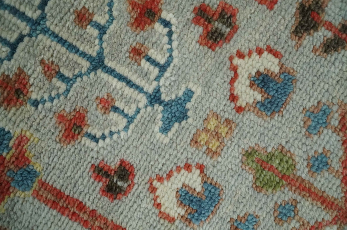 Ready to Ship Silver And Brown Tree of Life Hand Knotted 5x8 Wool Rug