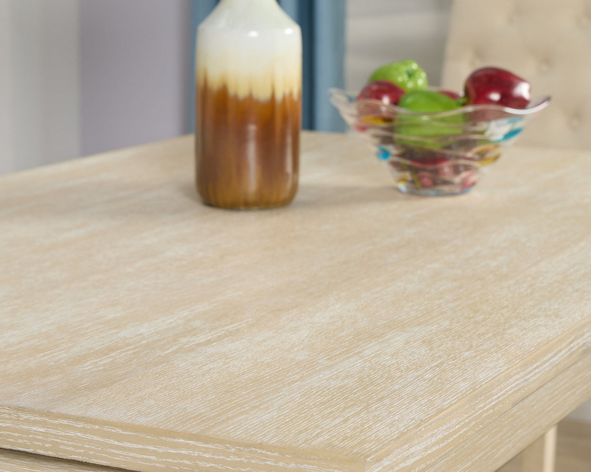 Rectangle Dining Table with Turned Leg and Wood Frame - Dining Room Sets