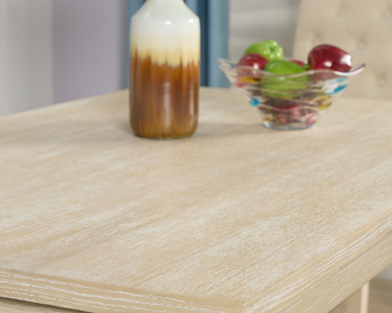 Rectangle Dining Table with Turned Leg and Wood Frame - Dining Room Sets