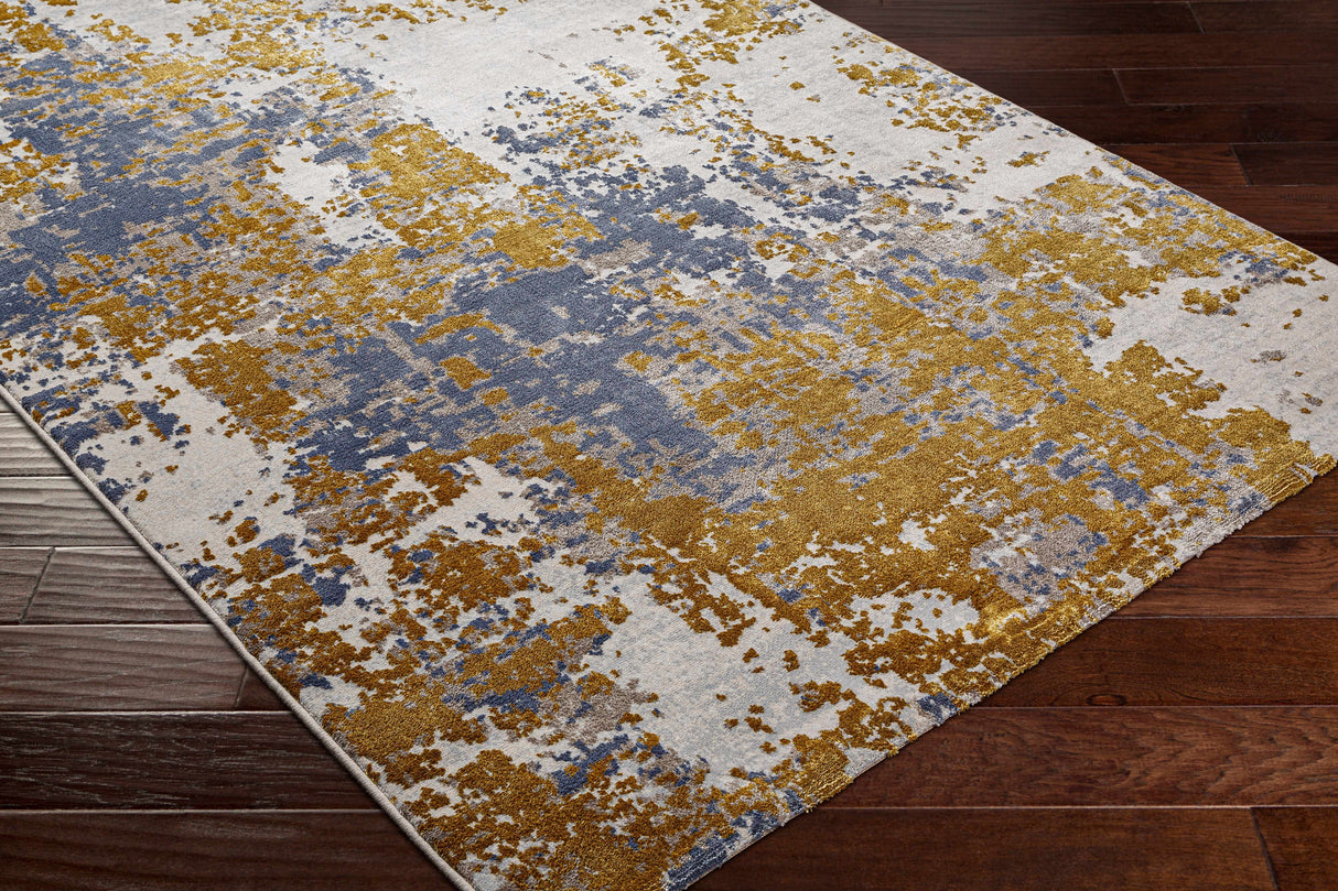 Maralal Mustard & Blue Area Rug - Clearance