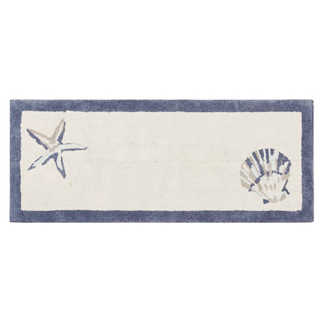 Reversible high pile tufted seashell bath rug 24"x 60" - Tuesday Morning - Bathroom Rugs