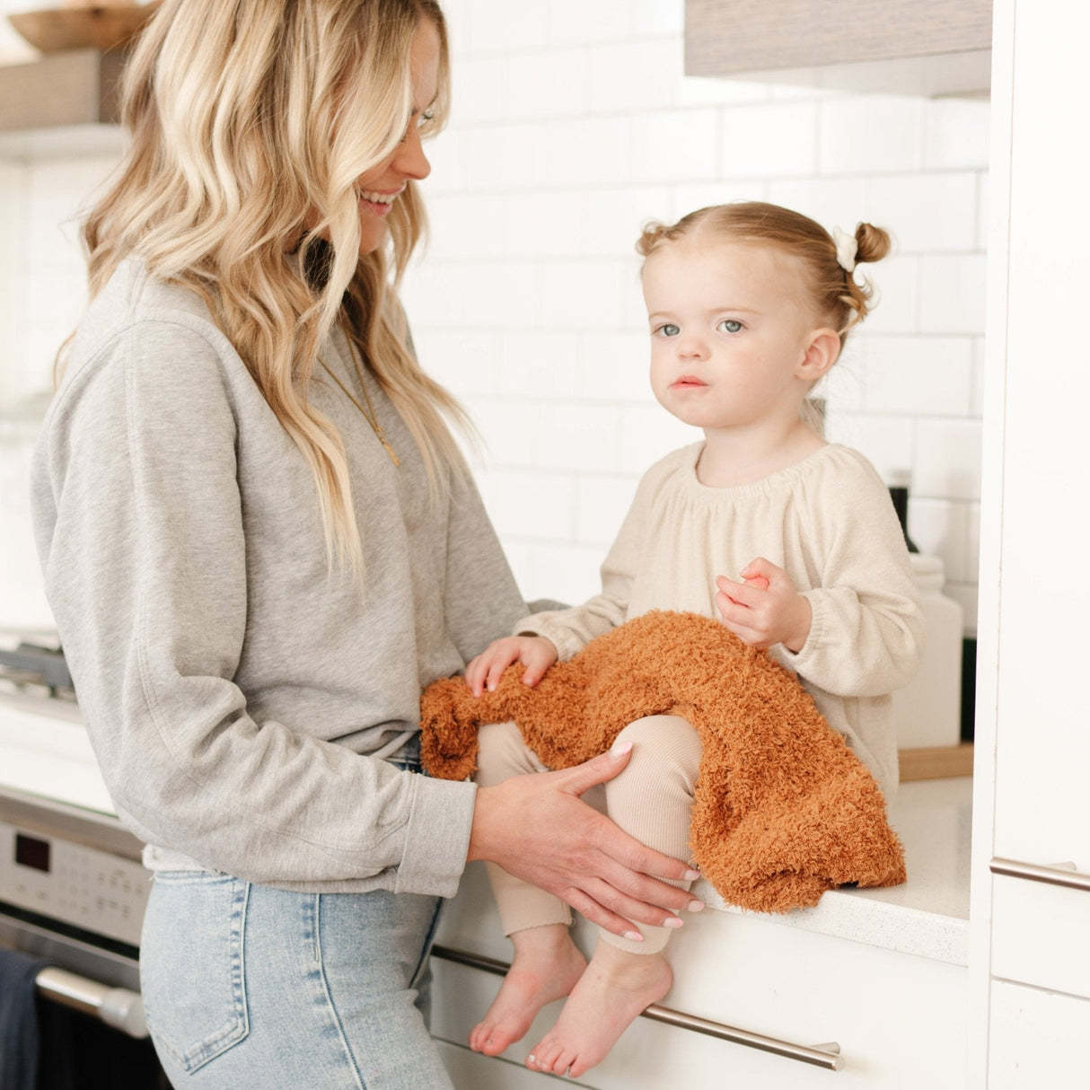 Ribbed Bamboni Mini Baby Blanket
