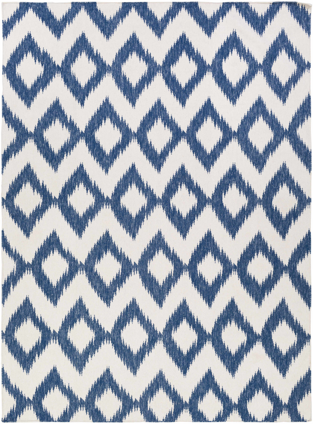 Oradell Blue Ikat Wool Rug - Clearance